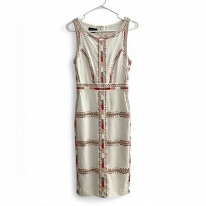 Bebe Embroidered Midi Dress